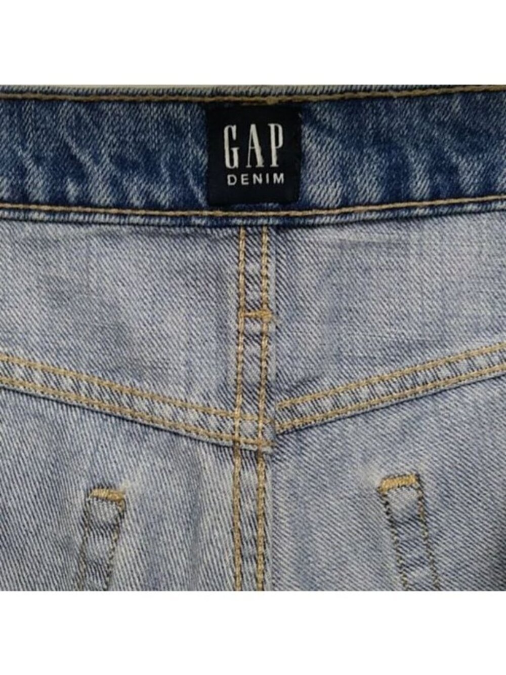 Gap Denim Best Girlfriend Distressed Jeans Size 26 Light Blue - Picture 5 of 13